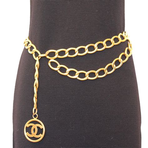 chanel gold chain belt replica|faux chanel jewelry website.